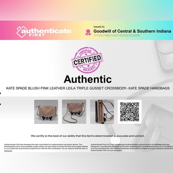 🛑 1 hour sale. Kate Spade, ♠️ Blush Crossbody Purse - Picture 8 of 12